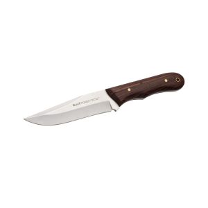 Muela Cuchillo PIONEER-14NL hoja de acero MoVa de 14 cm y empuñadura de madera palovioleta.