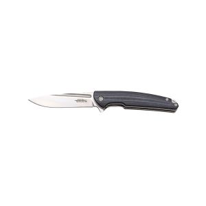 Navaja deportiva JKR PRO 10.005 con hoja de acero D2 de 8,5 cm y empuñadura de G-10 de 10 cm.
