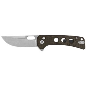 Navaja Unicorn con hoja de acero Acero inoxidable 14C28N de 8.3 cm y empuñadura de Micarta de 10.8 cm