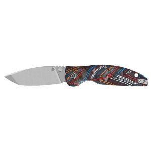 Navaja Turtle Punk con hoja de acero Acero inoxidable 14C28N de 8.8 cm y empuñadura de G10 de 11.5 cm