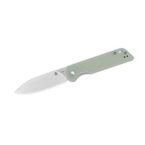 Navaja QSP PARROT V2 G-10 QS102-C Jade con hoja de acero D2 de 8,2 cm y empuñadura de G-10 jade de 10,2 cm