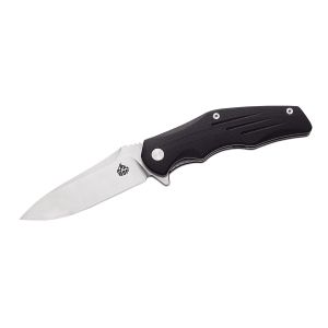 Navaja QSP PANGOLIN G-10 QS105-A Negro con hoja de acero D2 de 9,5 cm y empuñadura de G-10 de 12,1 cm