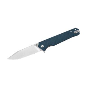 Navaja QSP MAMBA V2 Micarta D2 QS111-H1 azul con hoja de acero D2, Satinado de 8,9 cm y empuñadura de Micarta azul de 11,4 cm