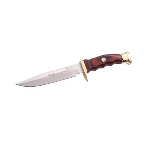Muela Cuchillo RANGER-12 hoja de acero MoVa de 12 cm y empuñadura prensada de coral.
