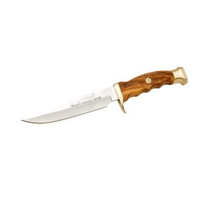 Muela Cuchillo RANGER-14.OL hoja de acero MoVa de 14 cm y empuñadura madera de olivo.