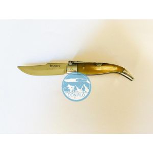 Navaja clásica albaceteña teja aluminio cuerno de toro Nº00 de Antonio Roncero