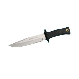 Muela Cuchillo SCORPION-18W hoja de acero MoVa de 18 cm y empuñadura de goma.