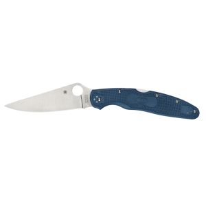 Navaja Spyderco POLICE 4 COBALT azul FRN CPM SPY27 filo liso C07PCBL4 con hoja de acero CPM SPY27 de 11,1 cm y empuñadura de Nylon FRN de 14,2 cm
