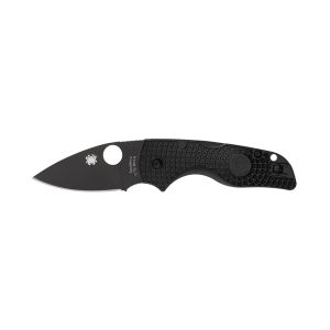 Navaja Spyderco LIL' NATIVE FRN Negro BLADE filo liso C230PBBK con hoja de acero CTS BD1N de 6,1 cm y empuñadura de Nylon FRN negro de 8,9 cm