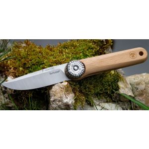 Navaja TB Outdoor Suricato con hoja de acero X46Cr13 de 8.00 cm y empuñadura de Haya de 11.50 cm