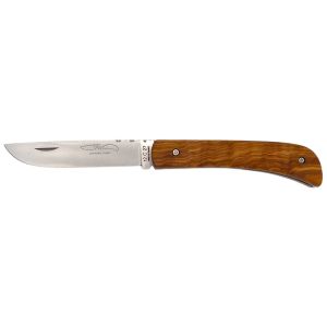 Navaja TMC Mineur MINOL con hoja de acero 12C27 de 8.5 cm y empuñadura de Olivo de 10.5 cm
