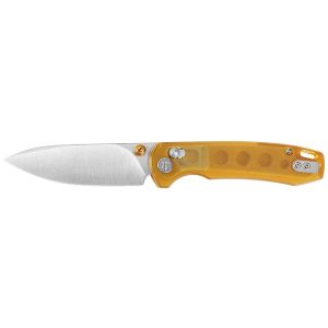 Navaja Trivisa Dragonfly-B JM03YP con hoja de acero 14C28N de 7.6 cm y empuñadura de PEI de 9.5 cm