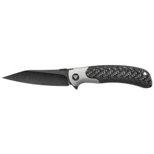 Navaja Trivisa UMa-05B TY07BCTS con hoja de acero S35VN de 9.2 cm y empuñadura de Fibra de carbono/Titanio de 12.3 cm