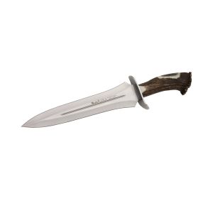 Muela Cuchillo URSUS-25S hoja de acero MoVa de 25 cm y empuñadura de roseta de ciervo.