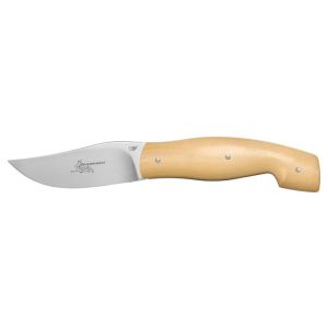 Navaja Viper Regionali -Bergamasco BO V5744BO con hoja de acero AISI 440A de 8,5 cm y empuñadura de Madera de boj de 11,7 cm