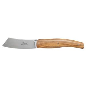 Navaja Viper Regionali -Rasolino UL V5750UL con hoja de acero AISI 440A de 8,5 cm y empuñadura de Madera de olivo de 11,7 cm