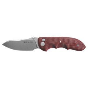 Navaja Viper Moon GR V6010GR con hoja de acero CPM MagnaCut de 7,5 cm y empuñadura de G-10 Rojo de 12,5 cm