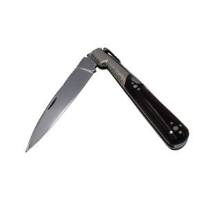 Navaja Vendetta Corsa artesanal de Albacete de José Antonio Herreros con hoja de acero 440c de 9 cm y empuñadura de asta de toro.