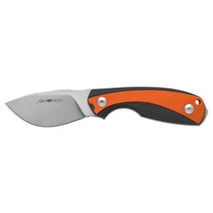 Navaja Viper Lille1 GBO VT4022GBO con hoja de acero Uddeholm ELMAX SuperClean de 6,3 cm y empuñadura de G-10 negro naranja de 10,4 cm