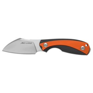 Navaja Viper Lille2 GBO VT4024GBO con hoja de acero Uddeholm ELMAX SuperClean de 7 cm y empuñadura de G-10 negro naranja de 9,7 cm