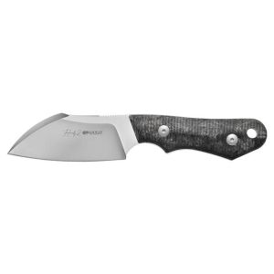 Cuchillo Viper HANDY2 FCM VT4048FCM con hoja de acero Bohler M390 de 8,2 cm y empuñadura de Fibra de carbono Dark matter Negro de 9,8 cm