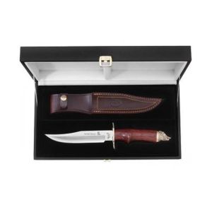 Muela Cuchillo WILD BOAR-16R hoja de acero MoVa de 16 cm y empuñadura de madera coral.