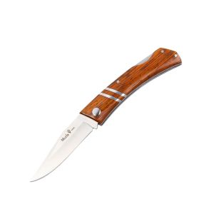 Compra aquí tu Navaja Muela ZX-8CO con hoja de acero inoxidable 440C de 8,5 cm y empuñadura de madera de cocobolo de 10,5 cm., ¡Somos su tienda en Albacete!