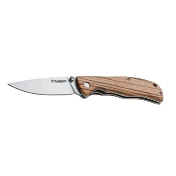 Cuchillo de Caza BOKER MAGNUM ELK HUNTER con hoja de acero 440A de 11 cm y empuñadura de madera de palorosa de 11 cm 02GL683