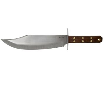 Cuchillo Bowie UNDERTAKER con hoja de acero carbono 1075 de  25,9 cm y empuñadura de micarta de 13,4 cm