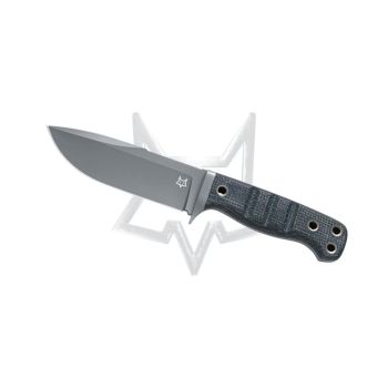 Cuchillo fox FX-103 MB con hoja de acero Niolox de 11,5 cm y empuñadura de micarta yute negra de 11,6 cm